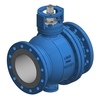 Trunnion mounted ball valve Type: 6249 Steel/TFM 4215/FPM (FKM) Full bore Bare stem PN40 Flange DN300